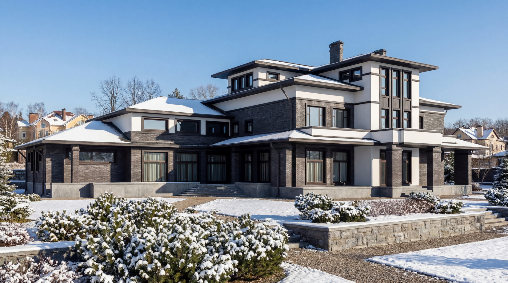 Дома в стиле Райт — фото 14